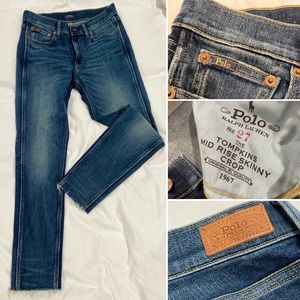 Polo Ralph Lauren: The Tompkins Mid Rise Skinny Crop. Size 27.